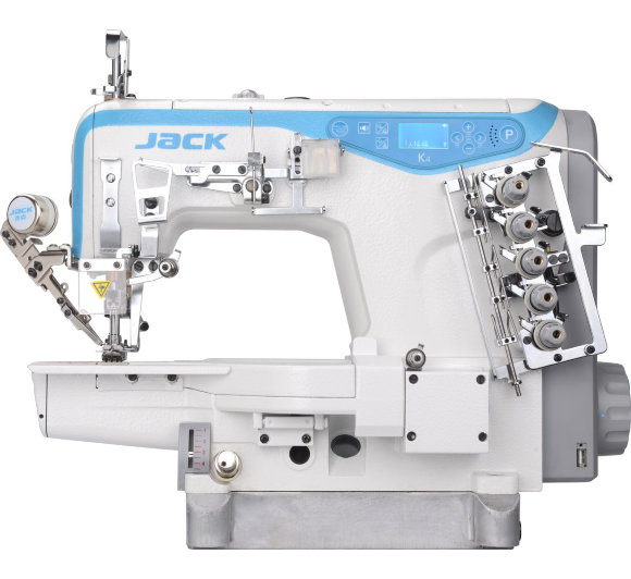 Jack K4-UT-01GB, комп'ютерна промислова плоскошовна машина з циліндричною платформою та вбудованим сервомотором