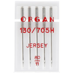 Organ 130/705 H SUK Jersey, п'ять голок для трикотажу одного розміру для побутових швейних машин