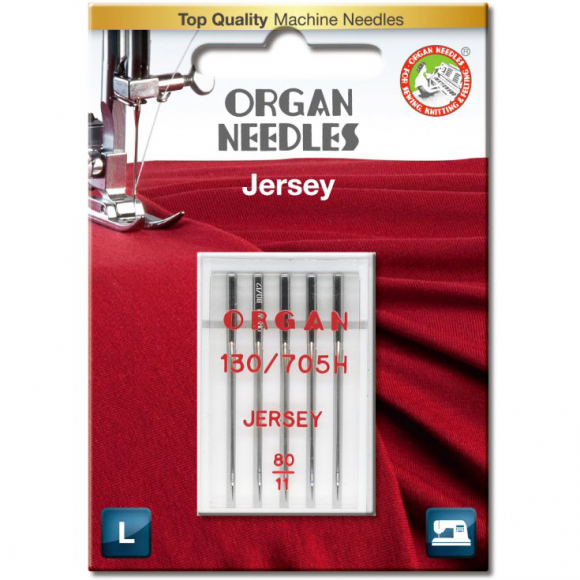 Organ 130/705 H SUK Jersey, пять игл для трикотажа одного размера для бытовых швейных машин