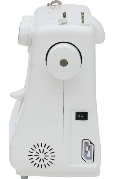 Minerva Extra Plus, швейная машина для дома с вертикальным челноком и полуавтоматической петлей