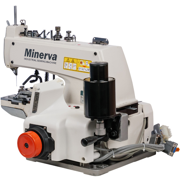 Minerva M373D, электромеханическая промышленная пуговичная машина цепного стежка