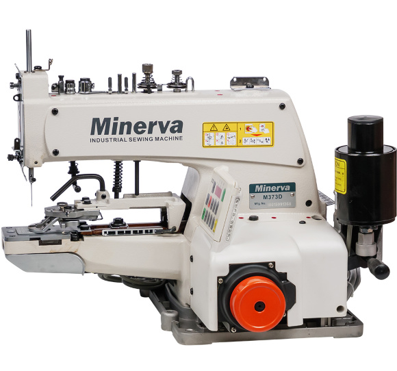 Minerva M373D, электромеханическая промышленная пуговичная машина цепного стежка
