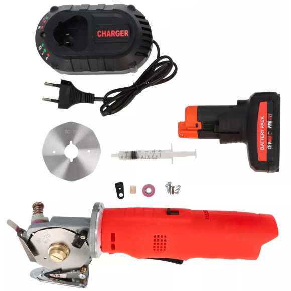 Type Special RSD-70B, акумуляторний розкрійний ніж з діаметром леза 70 міліметрів