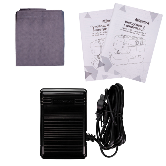 Minerva La Vento 730LV, бытовая швейная машина с вертикальным челноком и полуавтоматической петлей Minerva La Vento 730LV, бытовая швейная машина с вертикальным челноком и полуавтоматической петлей