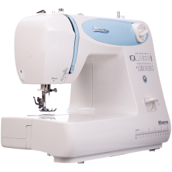 Minerva La Vento 730LV, побутова швейна машина з вертикальним човником та напівавтоматичною петлею