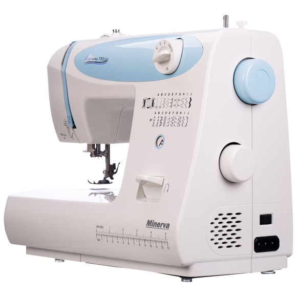 Minerva La Vento 730LV, бытовая швейная машина с вертикальным челноком и полуавтоматической петлей Minerva La Vento 730LV, бытовая швейная машина с вертикальным челноком и полуавтоматической петлей