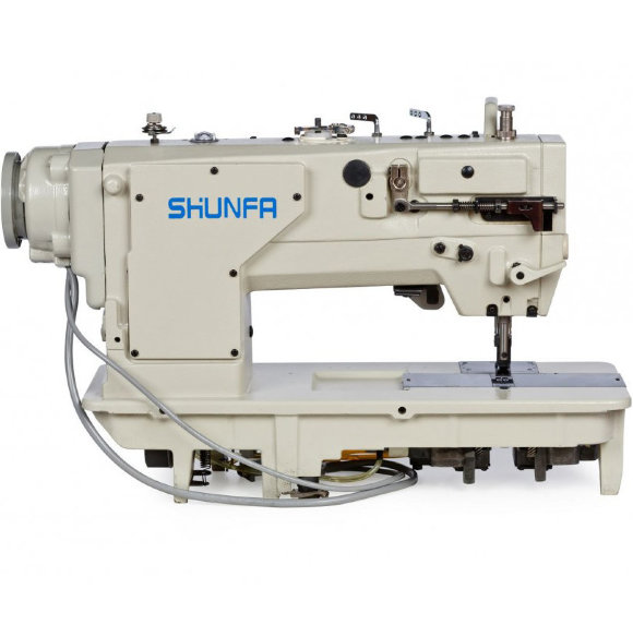 Shunfa SF 8751, двухигольная машина для средних и тяжелых тканей, со встроенным сервомотором и функцией отключения игл Shunfa SF 8751, двухигольная машина для средних и тяжелых тканей, со встроенным сервомотором и функцией отключения игл