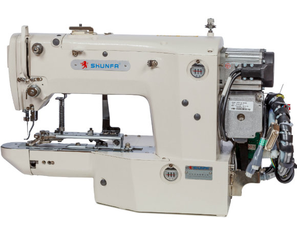Shunfa SF 1903ASS, компьютерная пуговичная швейная машина челночного стежка