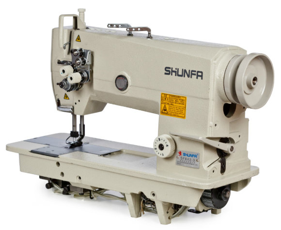 Shunfa SF 842-M, двоголкова промислова швейна машина для легких та середніх тканин