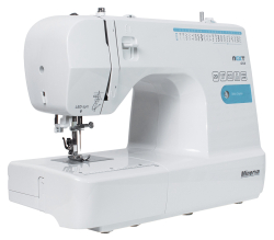 Minerva Next 421A, побутова швейна машина з вертикальним човником та автоматичною петлею