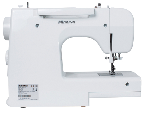Minerva Next 421A, бытовая швейная машина с вертикальным челноком и автоматической петлей Minerva Next 421A, бытовая швейная машина с вертикальным челноком и автоматической петлей