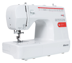 Minerva Next 532A, побутова швейна машина з вертикальним човником та автоматичною петлею