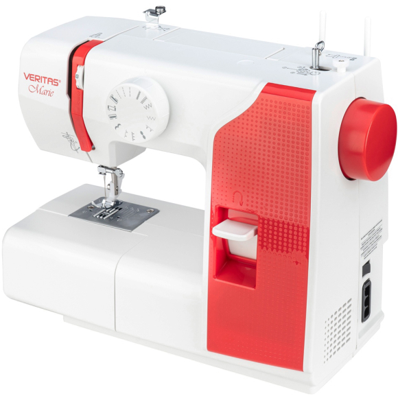 Veritas Marie, побутова швейна машина з вертикальним човником та напівавтоматичною петлею