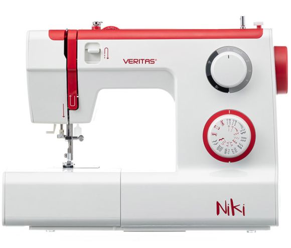 Veritas Niki, побутова швейна машина з вертикальним човником та напівавтоматичною петлею Veritas Niki, побутова швейна машина з вертикальним човником та напівавтоматичною петлею