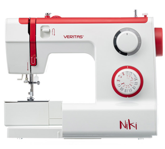 Veritas Niki, побутова швейна машина з вертикальним човником та напівавтоматичною петлею Veritas Niki, побутова швейна машина з вертикальним човником та напівавтоматичною петлею