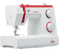 Veritas Niki, побутова швейна машина з вертикальним човником та напівавтоматичною петлею