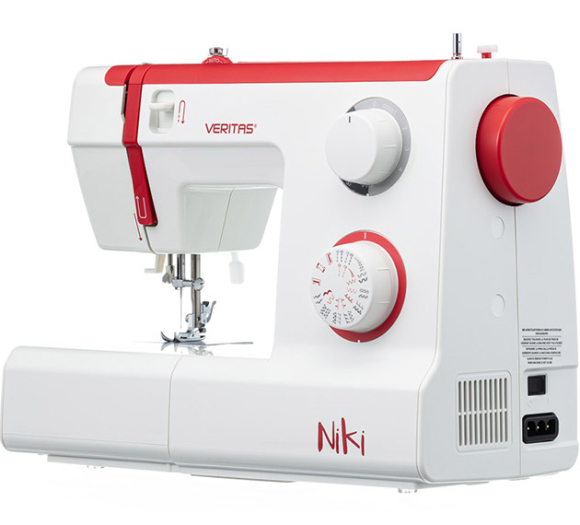 Veritas Niki, побутова швейна машина з вертикальним човником та напівавтоматичною петлею Veritas Niki, побутова швейна машина з вертикальним човником та напівавтоматичною петлею