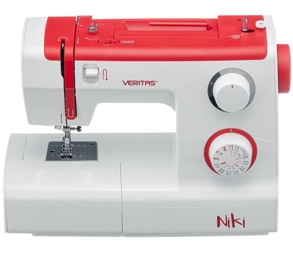 Veritas Niki, побутова швейна машина з вертикальним човником та напівавтоматичною петлею Veritas Niki, побутова швейна машина з вертикальним човником та напівавтоматичною петлею