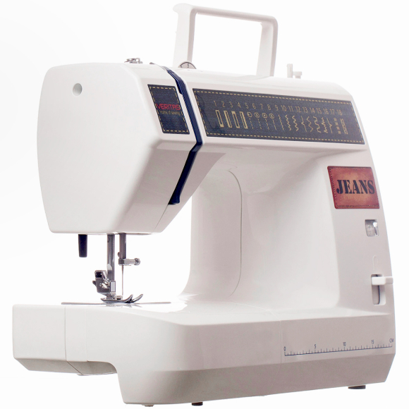Veritas JSA18, бытовая швейная машина для тяжелых тканей с вертикальным челноком и полуавтоматической петлей
