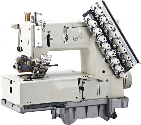 Type Special 06064P/VPL, шестиигольная лампасная швейная машина с плоской платформой и пуллером
