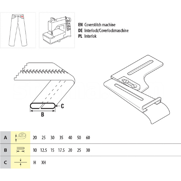UMA-123, приспособление для изготовления шлевок на промышленной распошивальной машине UMA-123, приспособление для изготовления шлевок на промышленной распошивальной машине
