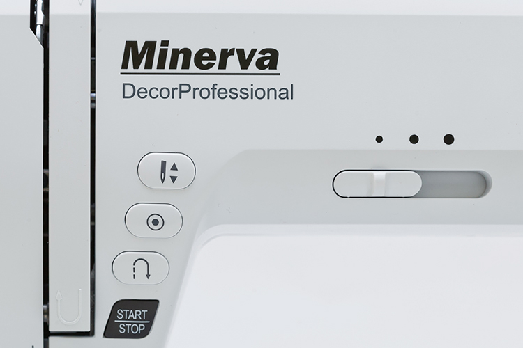 кнопки на компьютерной швейной машинке Minerva Decor Professional